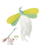 Tioheam Jouet pour Chat | Accessoires De Bâton Interactif en Forme De - Jouet De Perche pour Chat - pour L'Entraînement Et Le Jeu des Chatons en Intérieur Et en