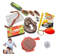 Tioheam Kit de Farces et Blagues Hilarantes | Accessoires de Poisson d'Avril pour avec Gadgets Malins,Jouets Réalistes, Accessoires Amusants pour Fêtes Entre Amis, Événements Scolaires et Réunions