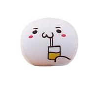 Tioheam Oreillers pour balles Rondes,Oreiller Particules Mousse Coussin d'émoticône Visage - Oreiller en Peluche en Peluche