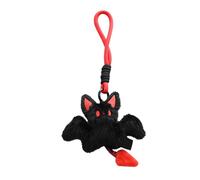 Tioheam Peluche Chauve-Souris Lapin | Doudou Animal Noir en Peluche,Décoration Mignonne Attache Sac à Dos Ornement pour Adolescents Élèves