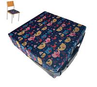 Tioheam Siège d'appoint pour Table,siège épais Lavable - Siège rehausseur Lavable pour avec 2 Sangles et Boucle sécurité pour Table à Manger, Coussin Augmentant Portable