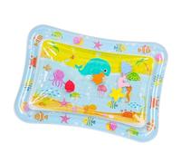 Tioheam Tapis d'eau sensoriel, tapis de jeu d'eau à capteur,Coussin sensoriel d'eau épaissi pour | Tapis de jeu pour animaux de compagnie avec poisson, thème océan, jouet sensoriel, tapis de jeu