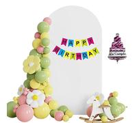 Tioheam Tissu de Support d’Arche,Tissu de Panneau d'arche élastique pour Toile de Fond | Produits de décoration de fête pour arrière-Plan de Cabine Photo, Mariage, Anniversaire, fête de Remise de