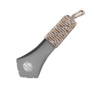 Tioneer TA2 Pelle de camping ultra légère en titane avec corde antidérapante pour le camping, le jardin, la randonnée, le camping