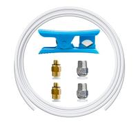 TIOPY 5M Tube PTFE, 2.5 mmID × 4mm OD Tube Bowden avec coupe-tube, 2 raccords extrudeuses PC4-M6 et 2 raccords Hotend PC4-M10, pour Bambulab, K1/K1 Max/Ender 3 V3 Filament 1,75mm