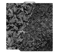 TIOPY Camouflage+Côté eau H1H Bambu Lab plaque de construction 257x257mm, impression 3D double face H1H acier à ressort pour Bambu Lab X2D X1 X1C X1E P1P P1S P2S A1,No Magnetic Base