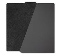 TIOPY Plaque d'impression lisse PEI+texturée PEI Bambulab 257 x 257 mm, acier à ressort double face pour Bambu Lab X1 X1C X1E P1P P1S P2S A1, plaque d'impression texturée 257 x 257 mm,Noir