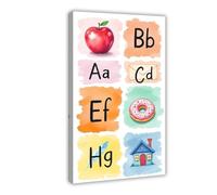 TIOQFJD Poster sur toile éducatif de la petite enfance pour chambre à coucher, bureau, chambre, cadeau 40 x 60 cm