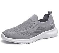 TIOSEBON Chaussures De Sport Slip-on pour Homme Tennis Décontractées Légeres pour Courir Et Marcher 41 EU Gris Clair