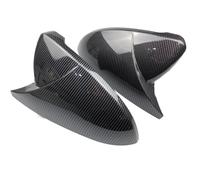 TIOWCGH Coque rétroviseur Compatible avec Golf pour MK7 MK7.5 pour Facelift 2012 2013 2014 2015 2016 2017 2018 2019 2020 Couvercles de rétroviseurs latéraux(Black Carbon)