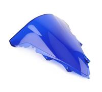 TIOWCGH Pare-Brise Moto Compatible avec Yamaha pour YZFR1 2009 2010 2011 2012 2013 2014 Accessoires De Remplacement Pare-Brise De Moto À Double Bulle(Blue)