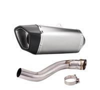 TIOWCGH Silencieux Moto Compatible avec CBR650R 2019 2020 Le Silencieux D'échappement De Moto Modification du Silencieux du Tuyau Intermédiaire D'échappement De Moto(Type B)