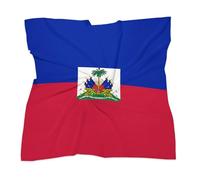 TIOYREVENO Foulard drapeau d'Haïti couleurs,motif simple face,bandana respirant,45,7 cm et 63,5 cm,accessoires pour événements culturels,rouge,63,5 cm x 63,5 cm