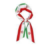 TIOYREVENO Haargummis Aus Satin,Mit Iranischem Flaggen-Aufdruck,Vielseitig Verwendbares Haarband,Haarschal,Haaraccessoires Für Frauen Und Mädchen,Geschenke Für Hochzeit,Valentinstag,Geburtstag