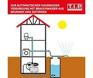 TIP Hauswasserwerk - acier inoxydable, avec préfiltre, 4 350 l/h, hauteur de refoulement 50 m, 2000 .200 W, 22 l Kessel , HWW INOX 1300 Plus F 31155