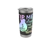 Tip Me Baby One More Time - Barman Drôle de Barman Gobelet isotherme en acier inoxydable double paroi