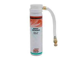 Tip Top - Bombe Aérosol De Dépannage Contenance 75Ml Pour Réparer Temporairement Toutes Les Perforations Dans La Bande De Roulement Des Pneus Tubless. - Noir