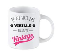 Tip Top Tshirt Mug céramique Je ne suis Pas Vieille mais Juste Vintage 350ml
