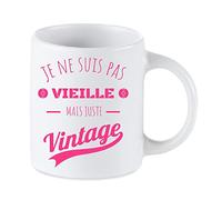 Tip Top Tshirt Mug céramique Je ne suis Pas Vieille mais Juste Vintage 350ml