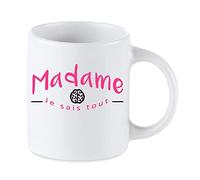 Tip Top Tshirt Mug céramique Madame Je Sais Tout 350ml