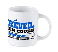 Tip Top Tshirt Mug céramique Réveil en Cours 350ml