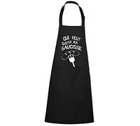 Tip Top Tshirt Tablier - Qui veut goûter ma saucisse - Noir