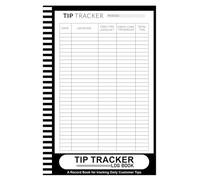 Tip Tracker Log Book: Tips Logbook To Keep Track of Daily Customer Tips for Bartenders, Servers and Waitress - 6" x 9" 100+ Pages