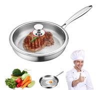 Tipanexi Pro Titanium Poêle à frire avec couvercle - 30 cm - Antiadhésive et résistante aux rayures - Poêle Nutri pour toutes les tables de cuisson - Durable, légère, parfaite pour une cuisine saine