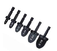 Tipe de tuyau de cuivre Swagage Tool Drift Bit Expander Set Tool outil d'évolution évassant Spin Black 6 PCS, Copper Type Swaging Tool