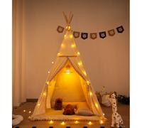 Tipi avec pompons pour enfant