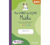 Tipi CM2 : Mon carnet de leçons de Maths (2023) - Cahier de l'élève - Stella Piazza D’Olmo - Magnard - broché - Scolaire / Universitaire