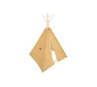 Atmosphera Tipi pour enfant Wapi 120x120x160 cm ocre avec pompons