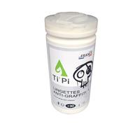 Ti'Pi - Lingettes Anti-Graffiti Professionnelles - 30 Lingettes XXL | Nettoyage Rapide des Tags, Encres, Peintures & Traces de Marqueur | Pour Murs, Métal, Vitres - Sans Rinçage