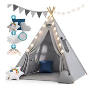 Tipi pour enfant gris 160x120x120cm