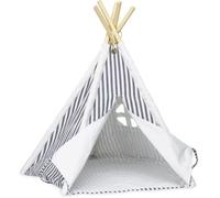 Tipi pour enfant - PETITCOLLIN - Mini-Tipi rayé - Toile et bois - Mixte - 3 ans et plus
