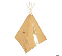 Atmosphera Tipi pour enfant Wapi 120x120x160 cm ocre avec pompons
