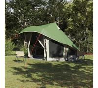 Tipi Tente familiale pour 10 personnes, imperméable et respirante, spacieuse, verte, facile à monter, accessoires pour le camping et les aventures en plein air