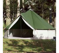 Tipi Tente familiale pour 12 personnes, étanche, verte, avec connexion E, tente pour aventure avec espace de rangement, ventilation et moustiquaire, légère et portable