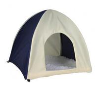 Tipi - Trixie - 37 x 35 x 37 cm - Bleu foncé/beige - Pour rongeurs - Douillet et protecteur