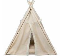 Tipi Trixie Boho Avec Oreiller, 55 X 65 X 44 Cm, Coton, Beige