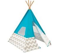 Tipi - Turquoise avec Chevron Gris/Blanc Multicolore G