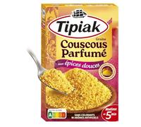 TIPIAK - Couscous Parfumé aux Épices Douces - Moelleux - Prêt en 5 Minutes - Idéal Couscous, Taboulé et Accompagnements - les 2 sachets de 250 g - 500g - Le Lot De 4