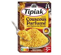 TIPIAK - Couscous Saveur Épices du Monde, Parfum Intense et Texture Légère (Paquet 510g) - Le Lot De 4