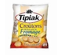 TIPIAK - Croûtons Fromage 90G - Lot De 3