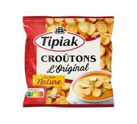TIPIAK Croûtons L'Original Nature 150g - Blé Français, Recette Authentique et Savoureuse - Lot de 4