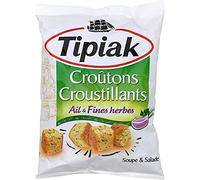 TIPIAK - Croutons Salade Ail Et Fines Herbes 100G - Lot De 4