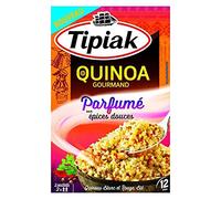 Tipiak Quinoa Gourmand Parfumé aux Épices Douces Quinoa Blanc et Rouge Blé par 2 Sachet 240g (lot de 4)
