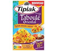 TIPIAK Taboulé Oriental Authentique aux Saveurs d'Orient - Délicieuse Recette de Blé et Légumes Frais - 300g - Le Lot De 4