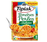 TIPIAK - Tendres Perles à l'Italienne - Saveurs de la cuisine italienne · Prêt en 8 min - la boite de 300g - Le Lot De 4