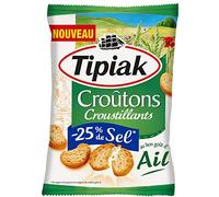 TIPIAK | Tipiak Croutons Croustillants Ail -25% Sel 80G | Lot De (3) | livraison offerte